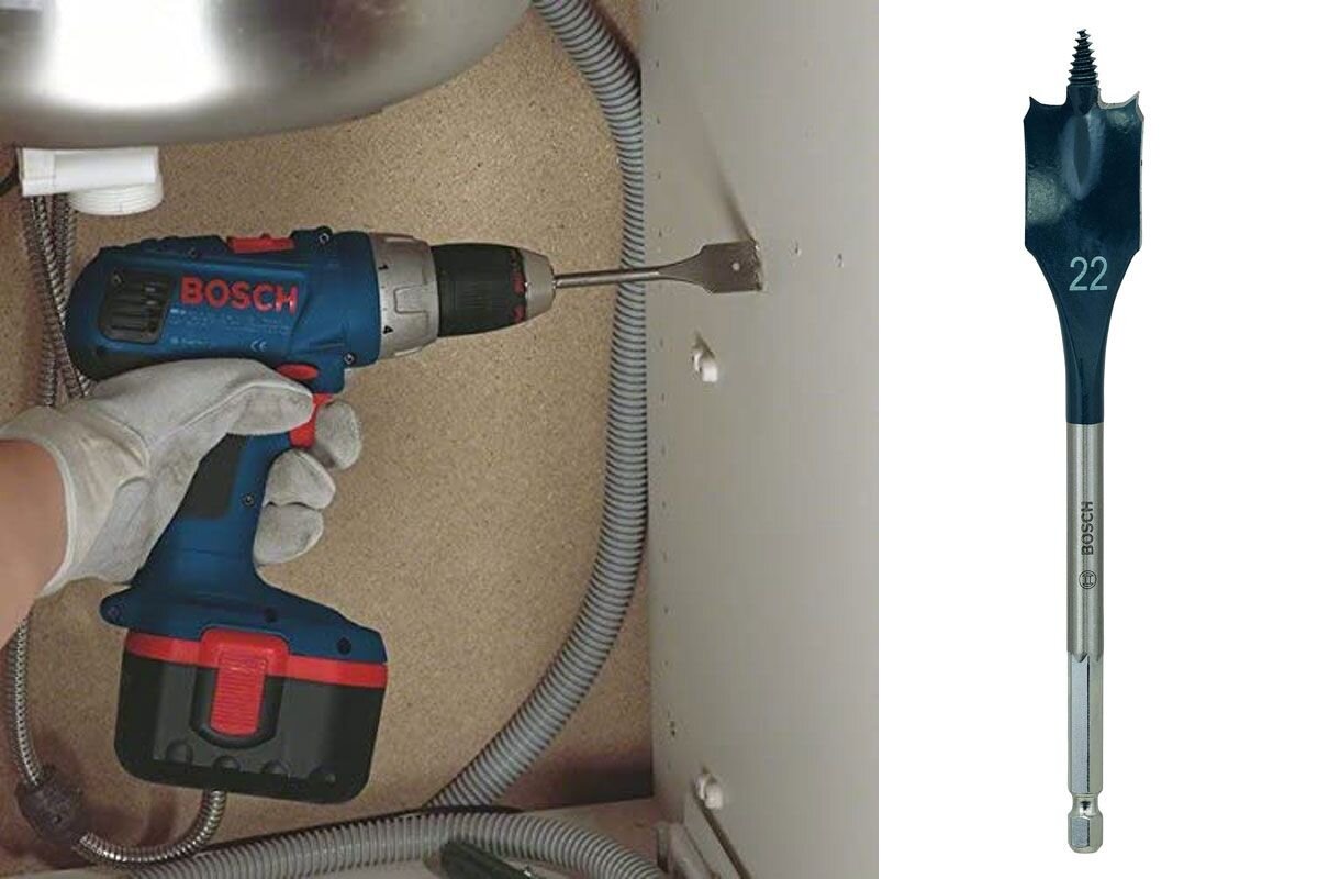 Mũi khoét gỗ đuôi cá 22x152mm Bosch 2608595492