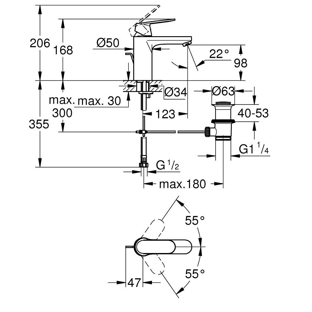 voi-chau-nong-lanh-eurosmart-cosmo-m-size-grohe-23325000