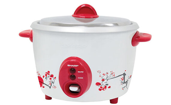 Nồi cơm điện Sharp KSH-D11V màu sắc, họa tiết đơn giản