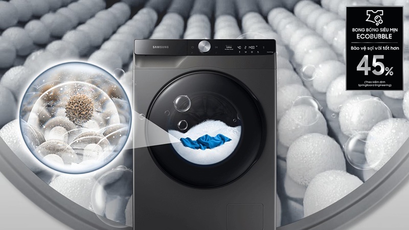 Máy giặt Samsung AI Ecobubble™ Inverter 12kg WW12TP94DSB/SV