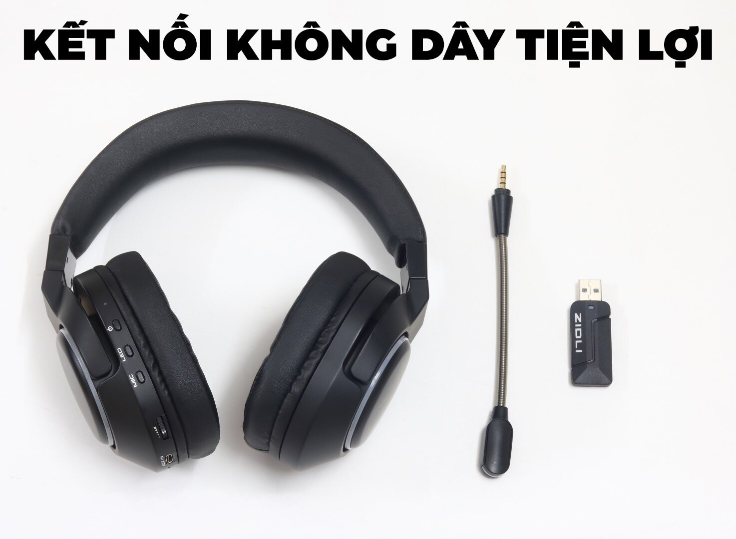 Tai nghe không dây Gaming Zidli LH1 Ultimate (7.1, 2.4G, LED RGB)