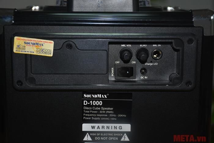 Loa di động bluetooth SoundMax D1000 (kèm micro karaoke)