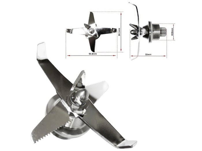 Máy có lưỡi dao 6 cánh bằng inox 