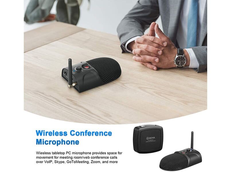 Microphone thu âm hội nghị không dây Boya BY-BMW700