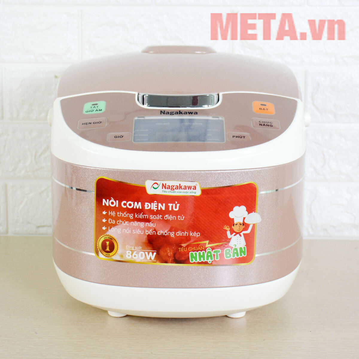 Nồi cơm điện tử Nagakawa NAG0103 (1,8 Lít)