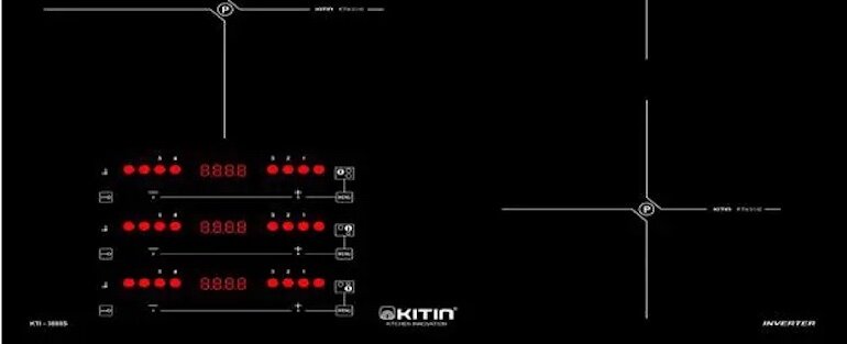 Bảng điều khiển nhạy bén, độc lập cho từng vùng nấu