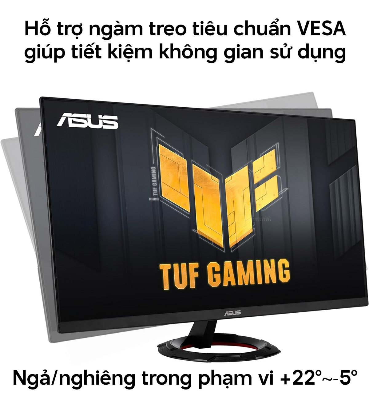 Màn hình ASUS TUF VG279Q3R hỗ trợ ngàm treo tiêu chuẩn VESA