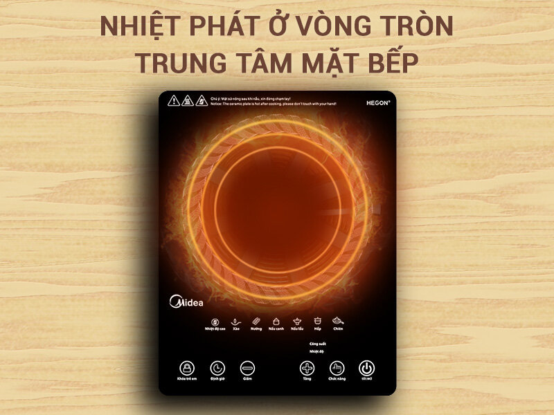 Bếp hồng ngoại Midea MIR-T2015DC Bếp hồng ngoại Midea MIR-T2015DC