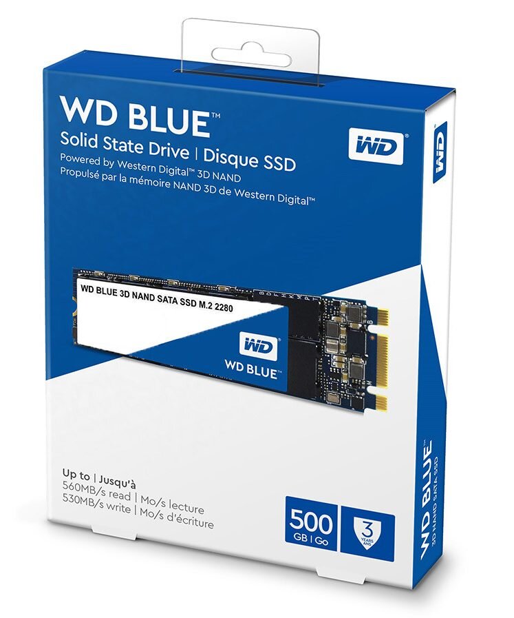 Ổ cứng SSD WD Blue 500GB M2-2280 (WDS500G2B0B)