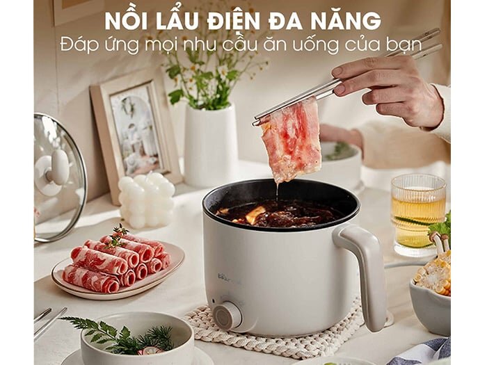 Nồi lẩu mini đa năng Bear DRG-C12K1  Nồi lẩu mini đa năng Bear DRG-C12K1