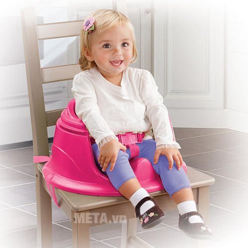 Ghế tập ngồi 3 giai đoạn có thanh đồ chơi (Hồng) SM13305