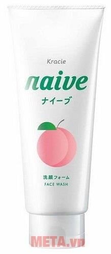 Sữa rửa mặt lá đào Naive 130g Sữa rửa mặt lá đào Naive 130g
