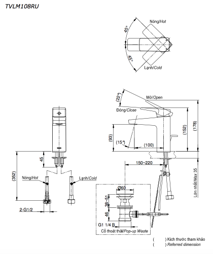 Bản vẽ kỹ thuật TVLM108RU