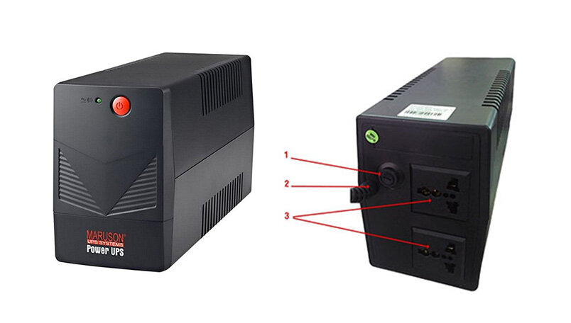 Bộ lưu điện UPS MARUSON POW-1100AGMT (Công suất : 1100VA/600W)