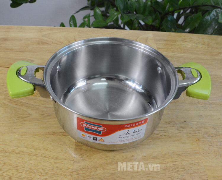 Bộ nồi inox 3 đáy Sunhouse SH336 (3 chiếc)