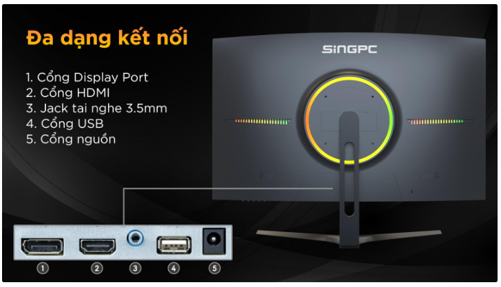 Màn hình game SingPC SGP270CVAG