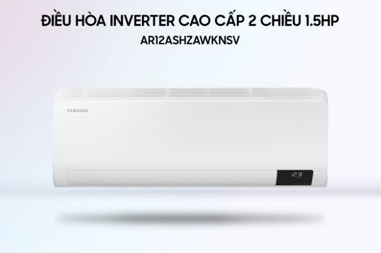 Điều hoà Samsung 2 chiều 12000btu inverter AR12ASHZAWKNSV gas R-410A 2 Điều hoà Samsung AR12ASHZAWKNSV có thiết kế tinh tế, hiện đại