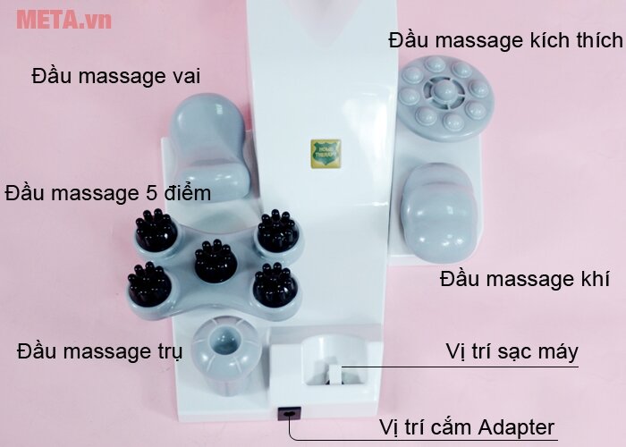 Máy massage cầm tay pin sạc Welbutech Kangaroo K-5000E