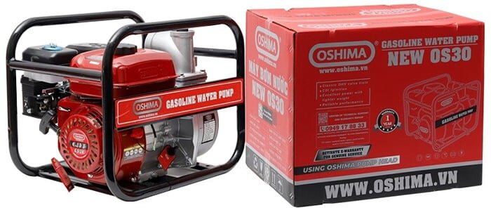 Máy bơm nước Oshima có động cơ 4 thì Máy bơm nước Oshima