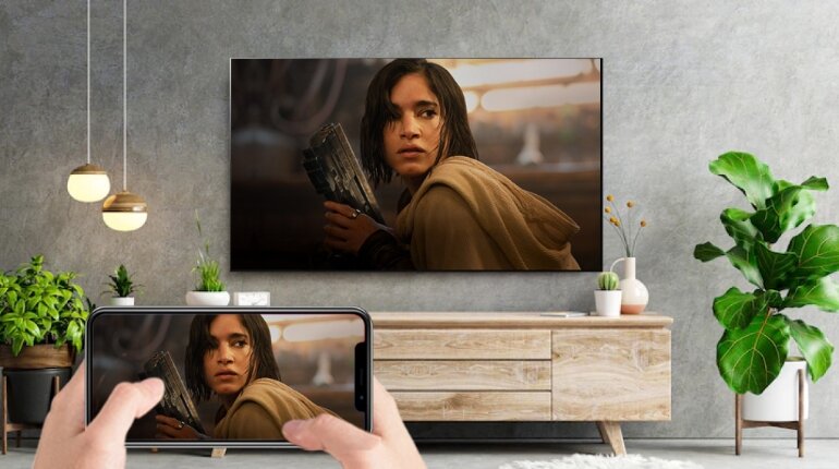 Smart tivi OLED LG 4K 65 inch 65C3PSA chia sẻ nội dung lên tivi