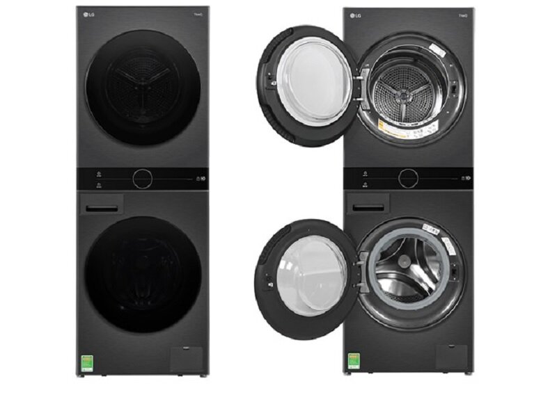 Máy giặt sấy LG Inverter 14 kg WT1410NHB thiết kế
