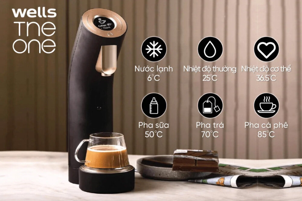 Đa dạng mức nhiệt độ nước cho người dùng tùy chọn