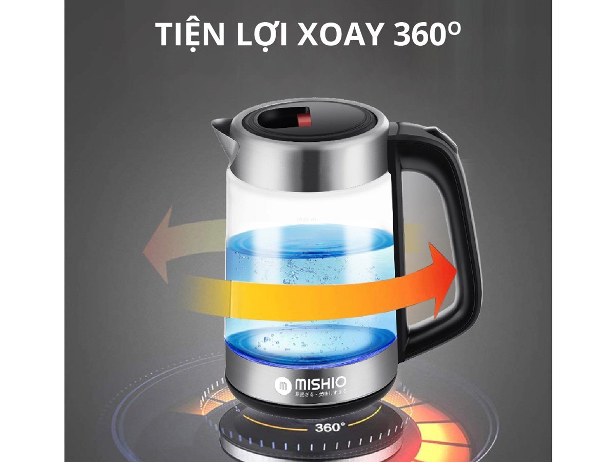 Bình đun nước siêu tốc Mishio MK341