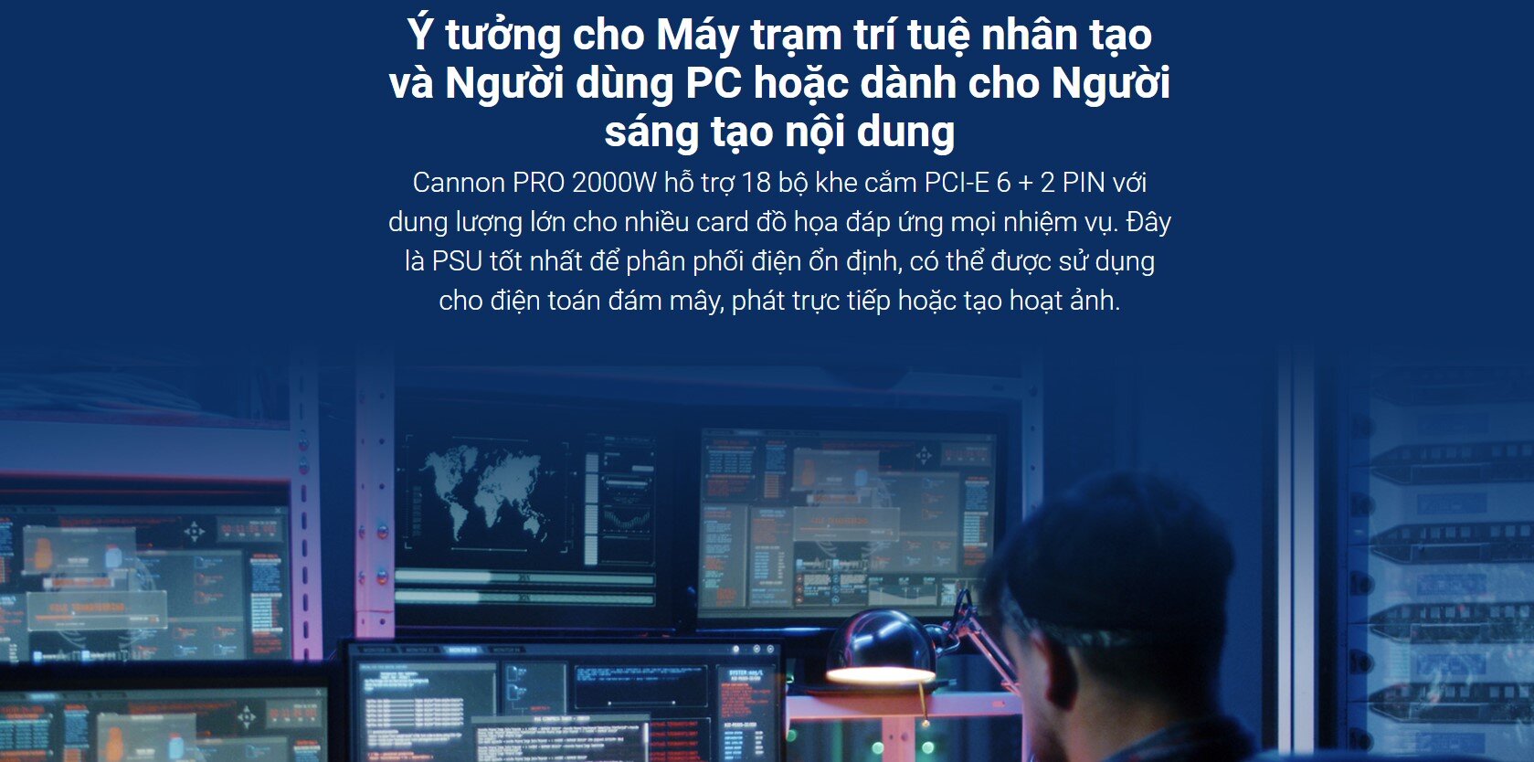 Nguồn FSP Power Supply Series Cannon Pro 2000W ( 80 Plus Gold/ Màu Đen)