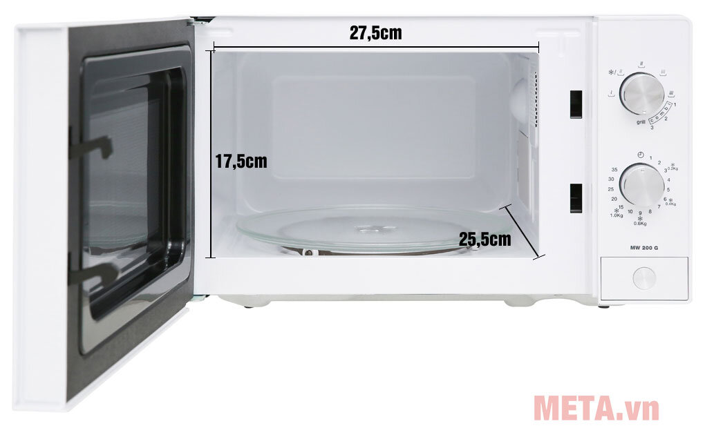Lò vi sóng Teka MW 200 G White 20 lít (có nướng)