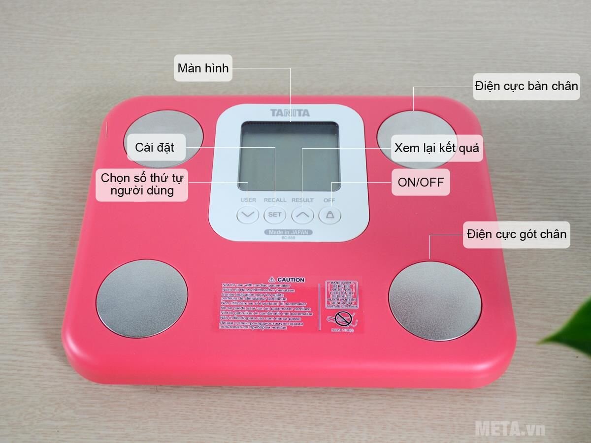 Cân sức khỏe và phân tích cơ thể Tanita BC-859