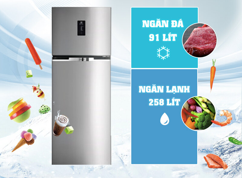 Tủ lạnh Electrolux 349 lít ETE3500AG Tủ lạnh Electrolux 349 lít ETE3500AG