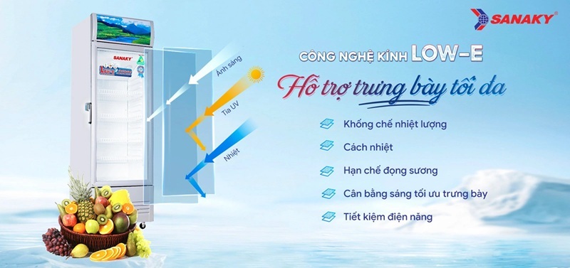 Tủ mát Sanaky 1 cánh 160 lít VH-168KL