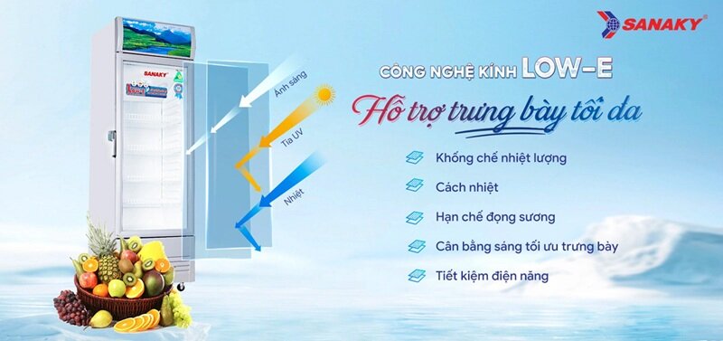 Tủ mát Sanaky 1 cánh 160 lít VH-168KL