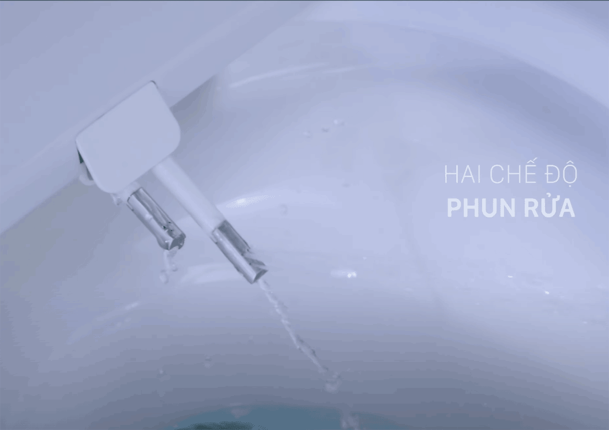 Nắp rửa cơ INAX CW-S32VN(-1) 2 vòi phun rửa riêng biệ