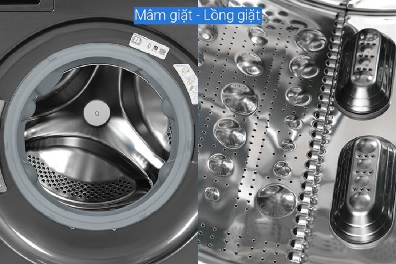 Máy giặt sấy LG Inverter 14 kg WT1410NHB lồng giặt sấy