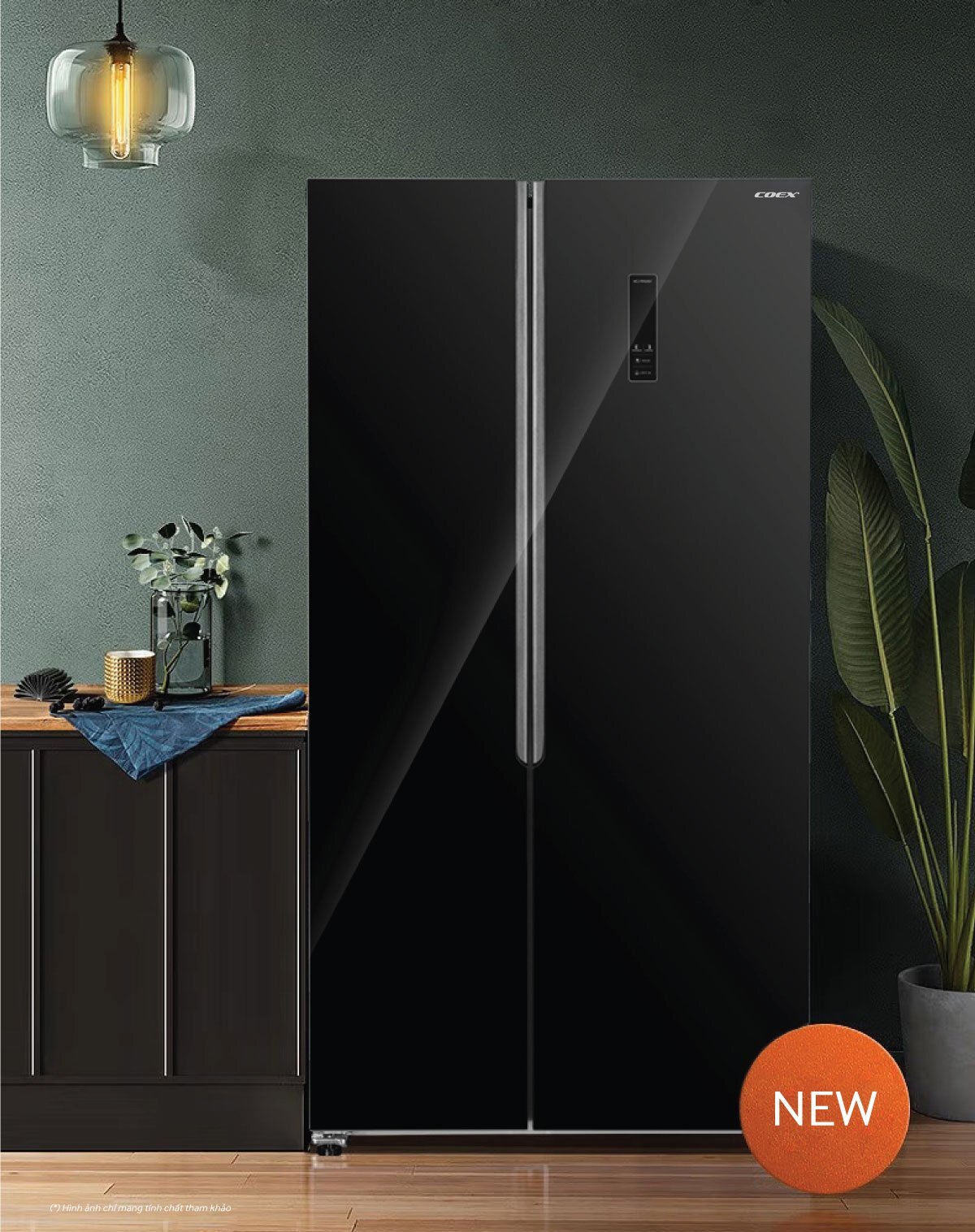 Tủ lạnh Side by side Inverter 442L Coex RS-4005MGB