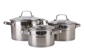 Bộ nồi inox 5 đáy Sunhouse SH780 Bộ nồi inox 5 đáy Sunhouse SH780