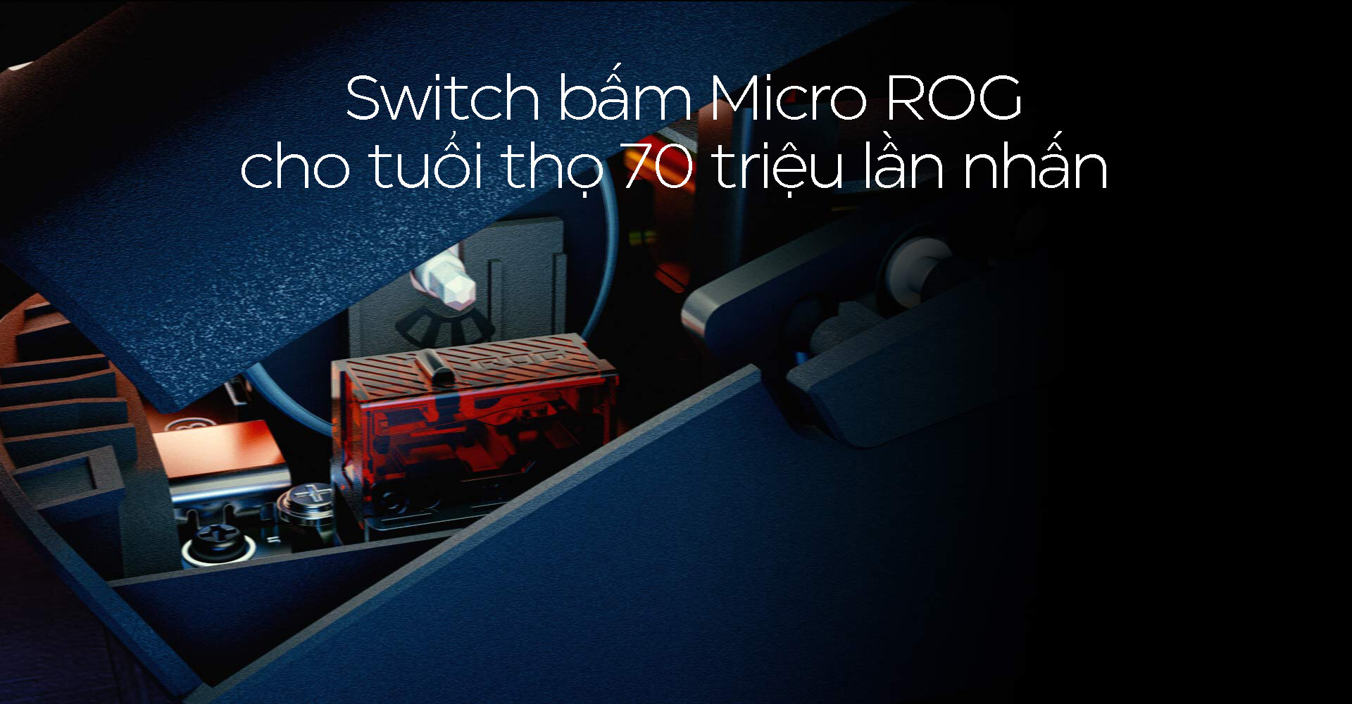 Chuột game không dây Asus ROG Keris EVA (USB/RGB/Tím) (P517) 5