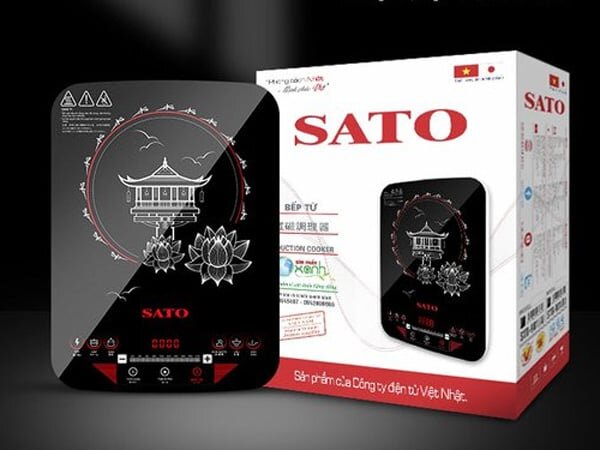 Bếp từ đơn Sato BT045 có thiết kế sang trọng, độc đáo Bếp từ đơn Sato BT045