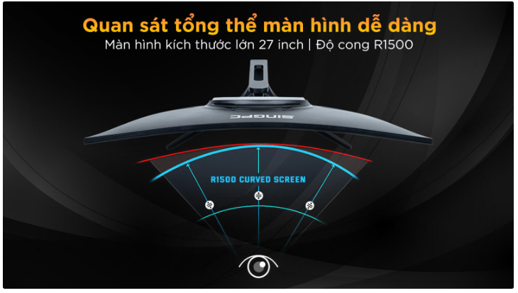 Màn hình game SingPC SGP270CVAG