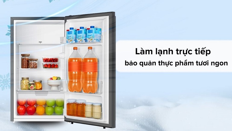 Tủ lạnh Electrolux 94 lít EUM0930AD 3 Tủ lạnh Electrolux EUM0930AD làm lạnh trực tiếp giúp thực phẩm tươi ngon