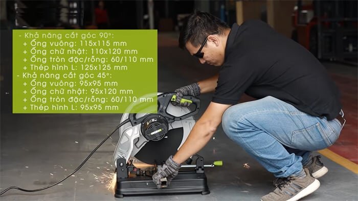 Khả năng cắt đa dạng các ống vuông, ống tròn