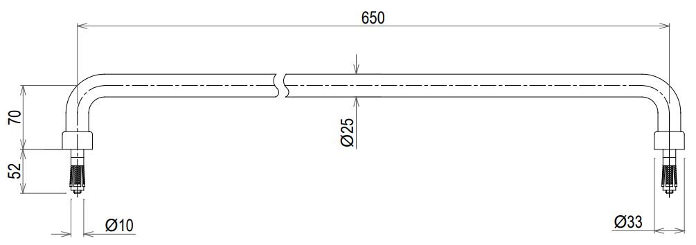 Thanh tay vịn TOTO TX3A3