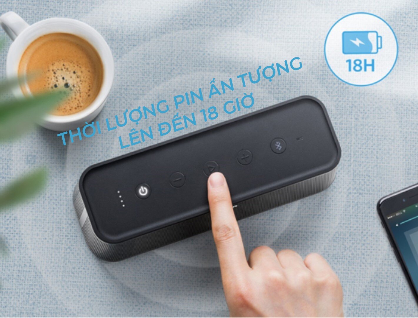 Loa di động Anker Soundcore Pro - A3142 - Màu đen