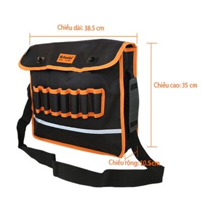 Túi đeo vai lớn đựng đồ nghề chống thủng Asaki AK-9989