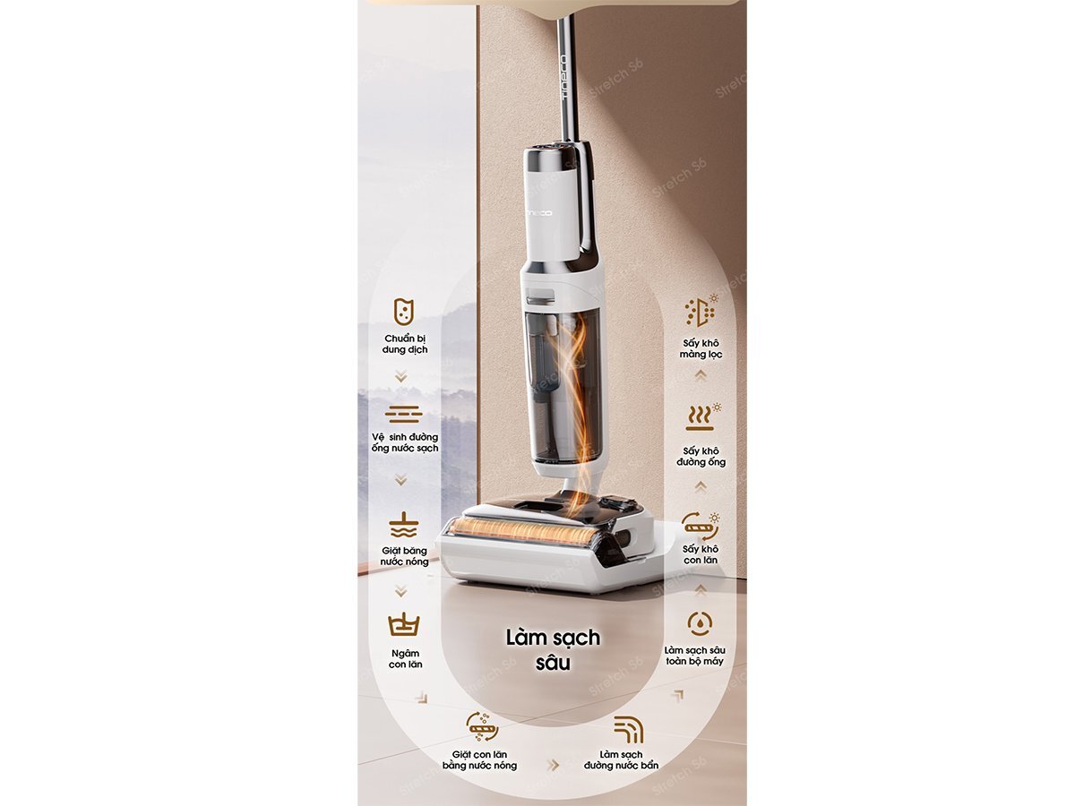 Máy lau nhà khô ướt cầm tay Tineco Floor One Stretch S6
