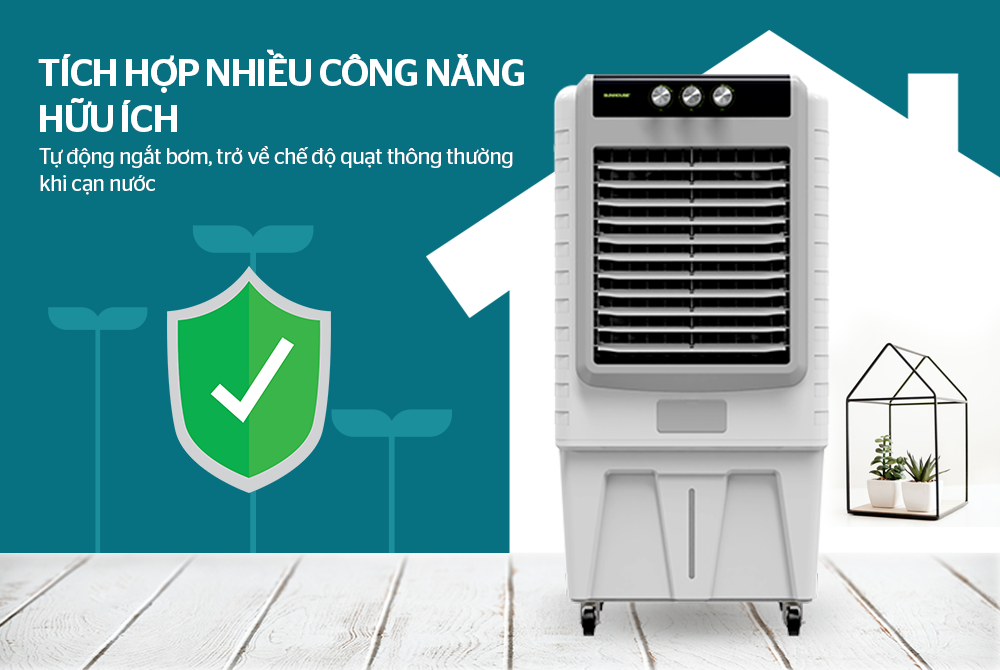 Máy làm mát tự ngắt bơm khi cạn nước Máy làm mát công nghiệp
