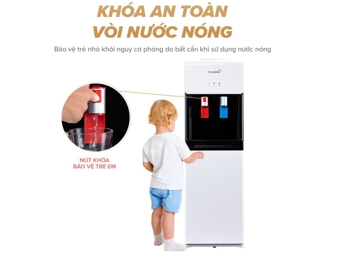 Cây nước nóng lạnh có khóa an toàn
