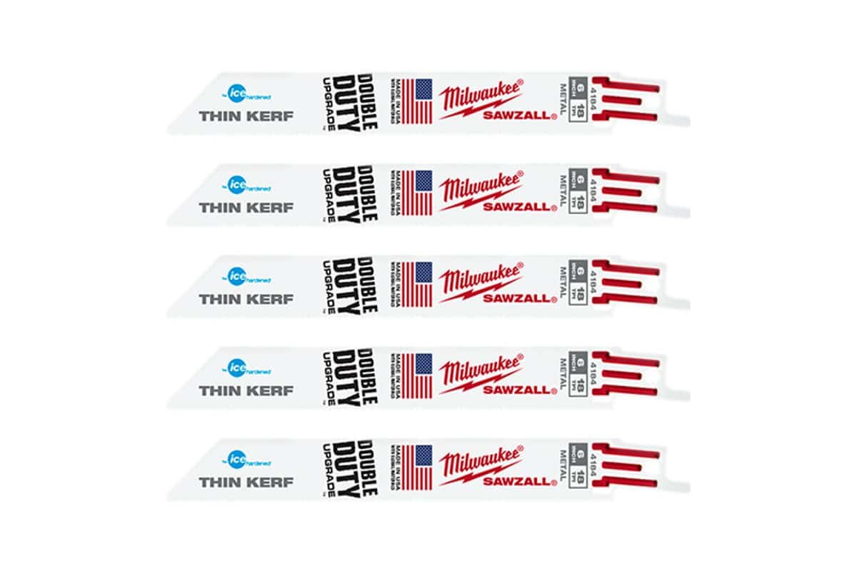 Bộ 5 lưỡi cưa kiếm sắt TORCH mỏng T18-152.4mm Milwaukee 48-00-4184