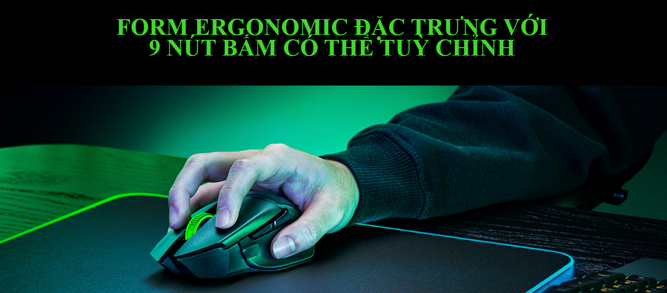 Chuột Gaming không dây Razer Basilisk V3 X HyperSpeed 2